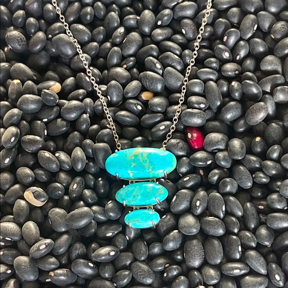 native american Turquoise sterling Silver Pendant Necklace - Picture 3 of 11